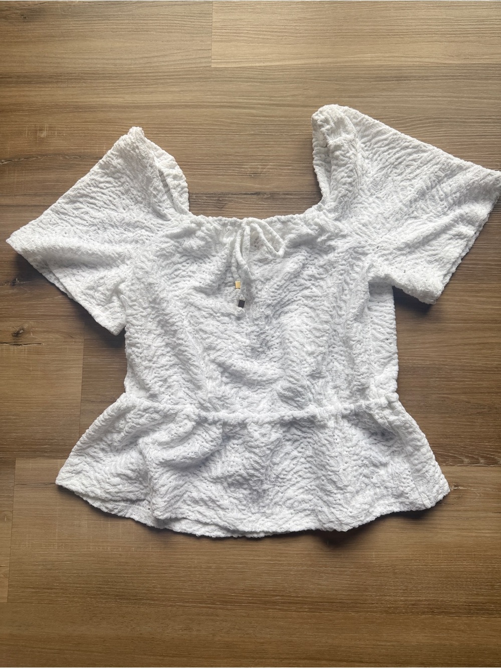 Michael Kors Drop Waist White Shirt